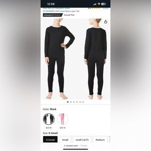 XS Boys Long sleeve thermals